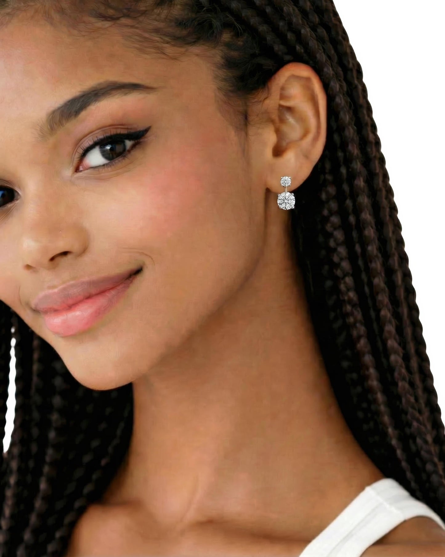 Twin Radiance Huggie Hoop Earrings