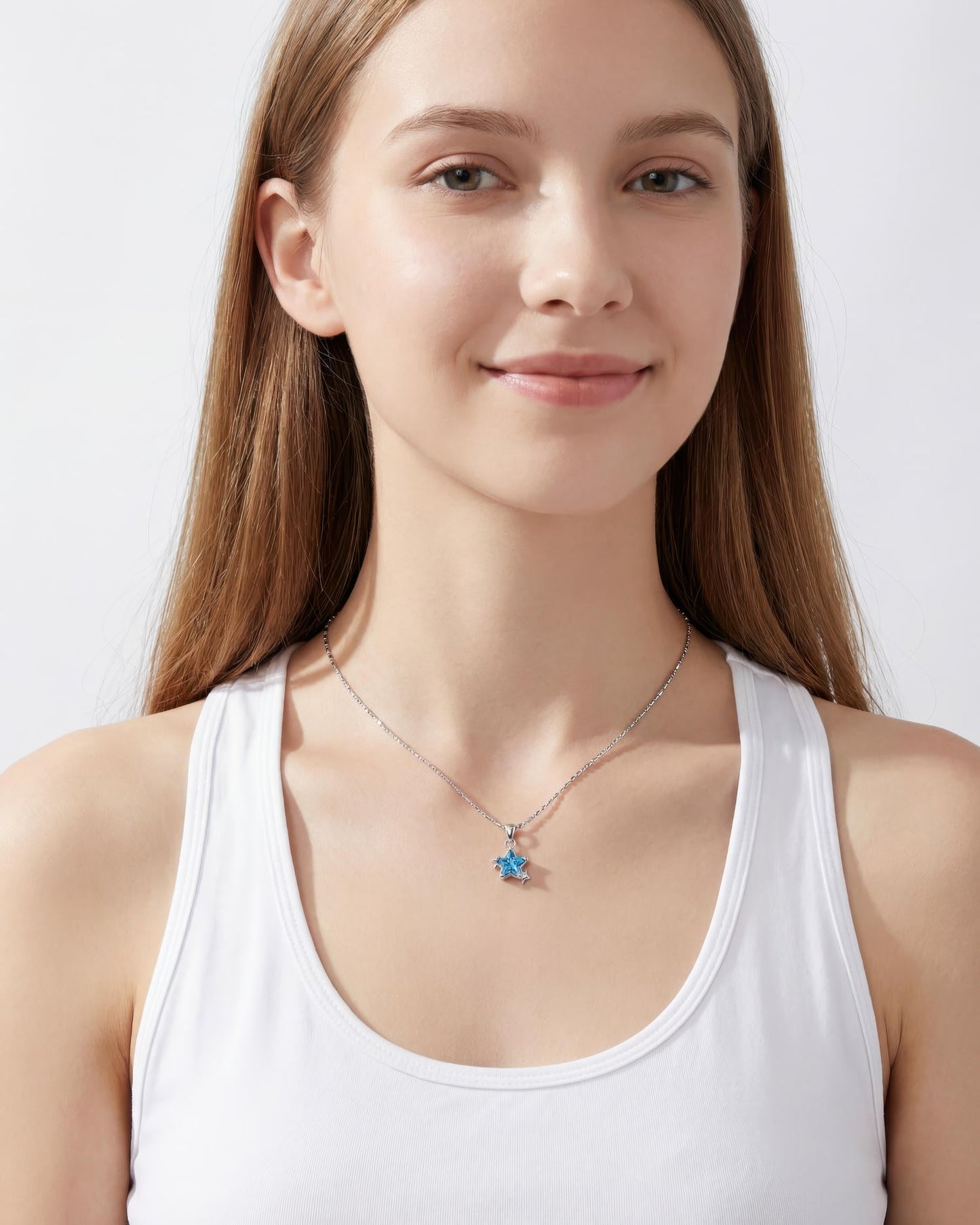 Blue Star Pendant Necklace