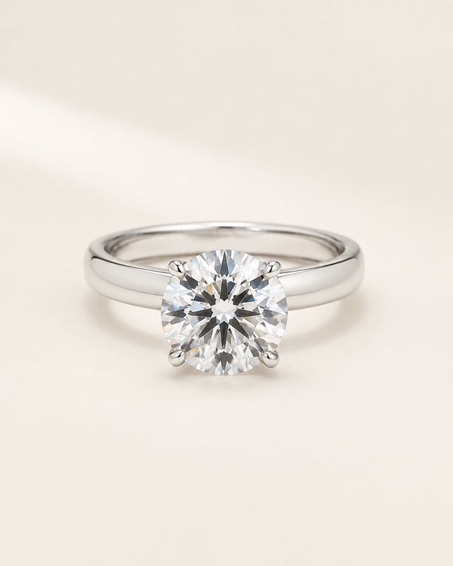 Aurelia Hidden Halo Round Ring