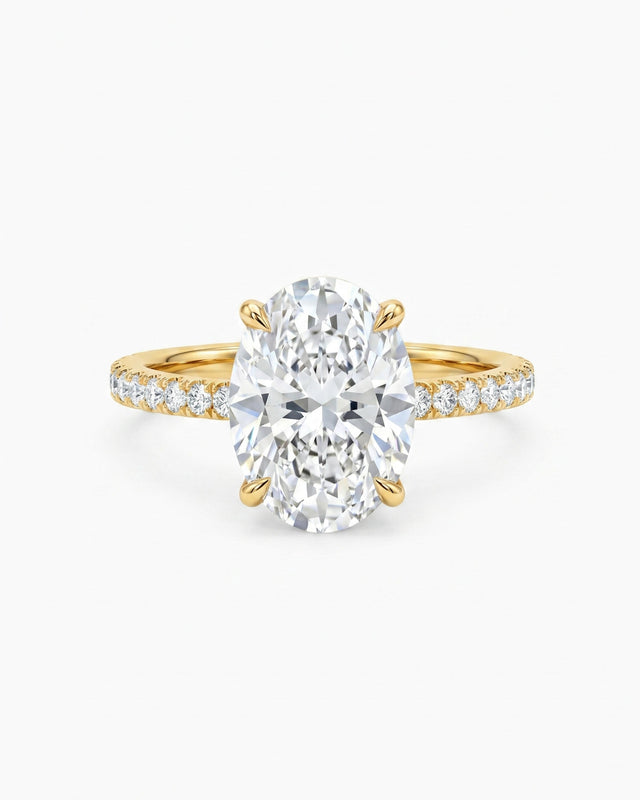 Pavé Lumina Oval Ring