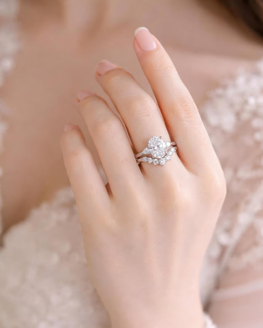 Conjunto de anillos de novia Seraphine Rise