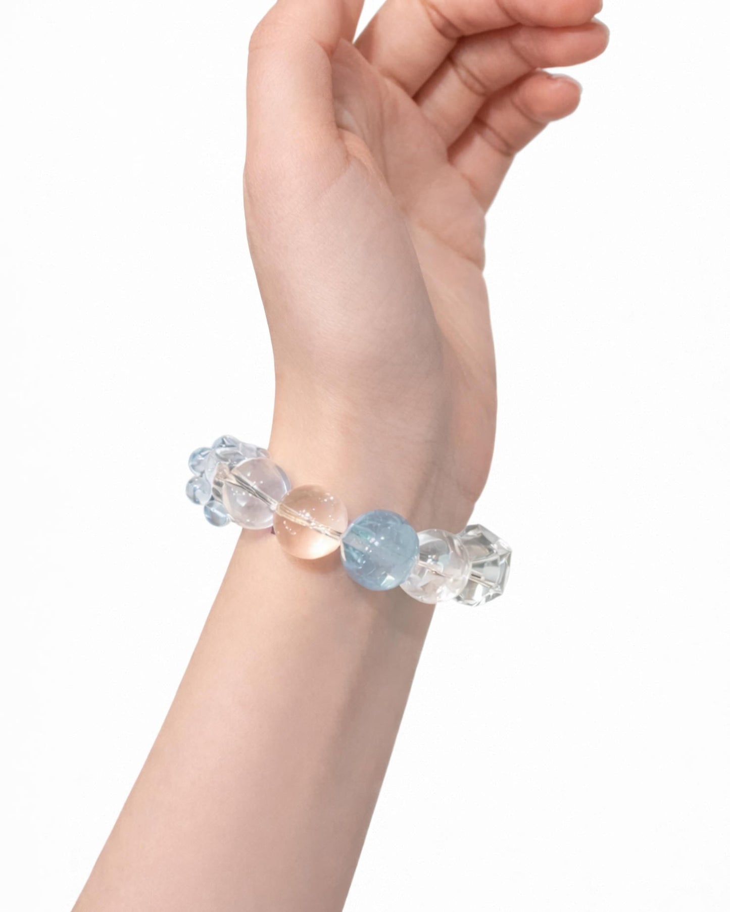 Clear Quartz Bead Bracelet