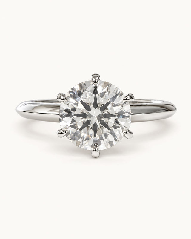 Linea Six-Prong Solitaire Ring