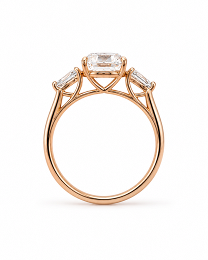 Lumière Trio 3-Stone Oval Ring 3.5ct