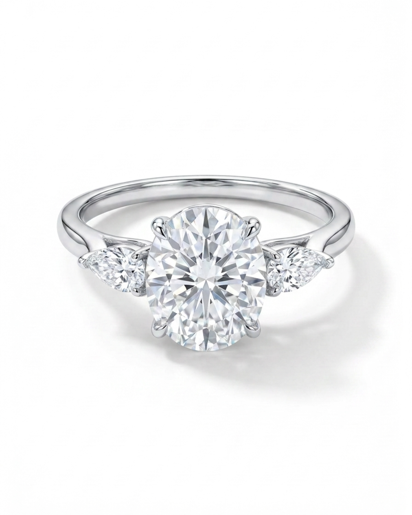 Lumière Trio 3-Stone Oval Ring 3.5ct