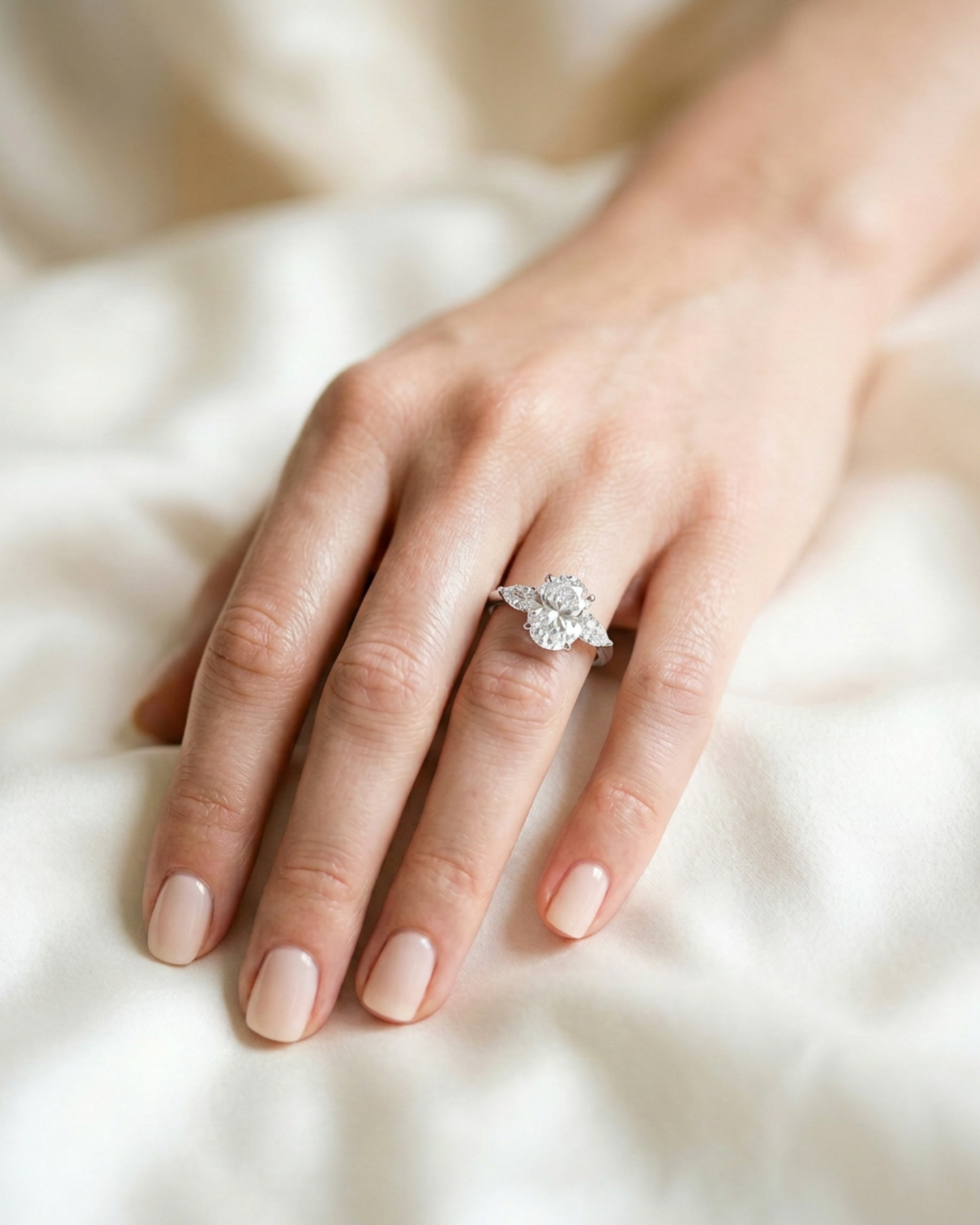 Lumière Trio 3-Stone Oval Ring 3.5ct