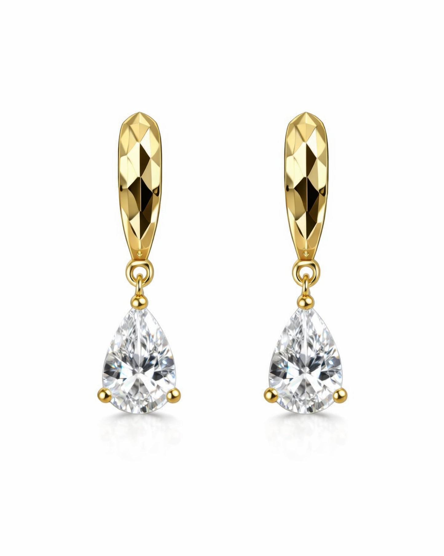 Elara Drop Huggie Hoop Earrings