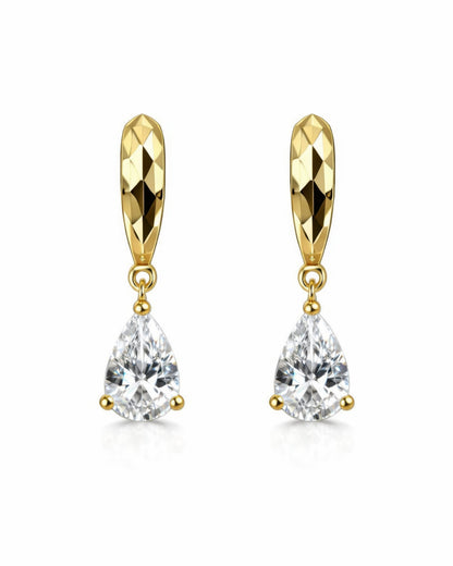 Elara Drop Huggie Hoop Earrings