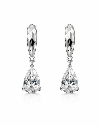 Elara Drop Huggie Hoop Earrings