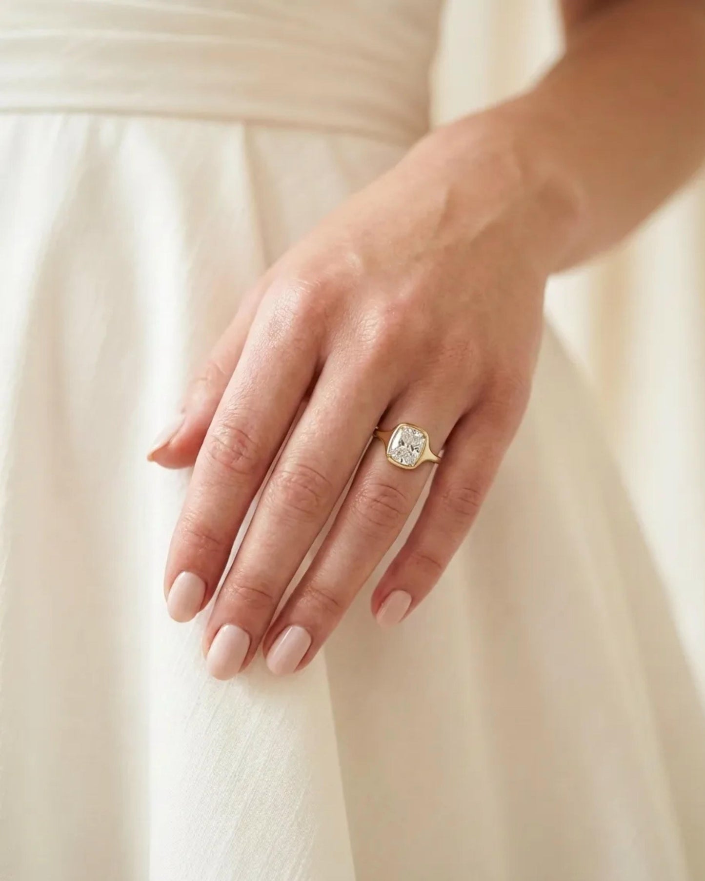 Embrace Elongated Cushion Ring