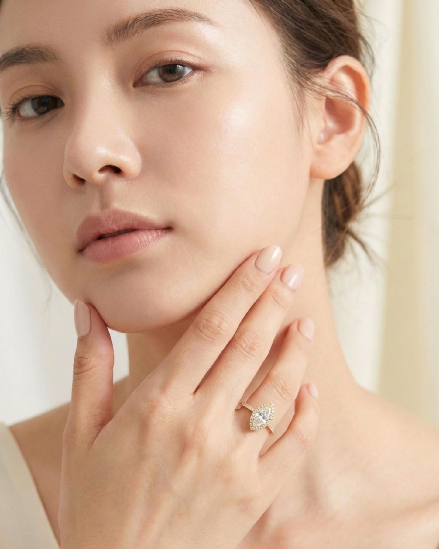 Sera Halo Marquise Pavé Ring