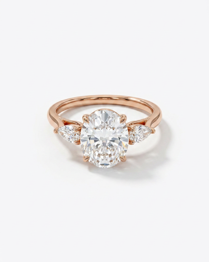 Lumière Trio 3-Stone Oval Ring 3.5ct