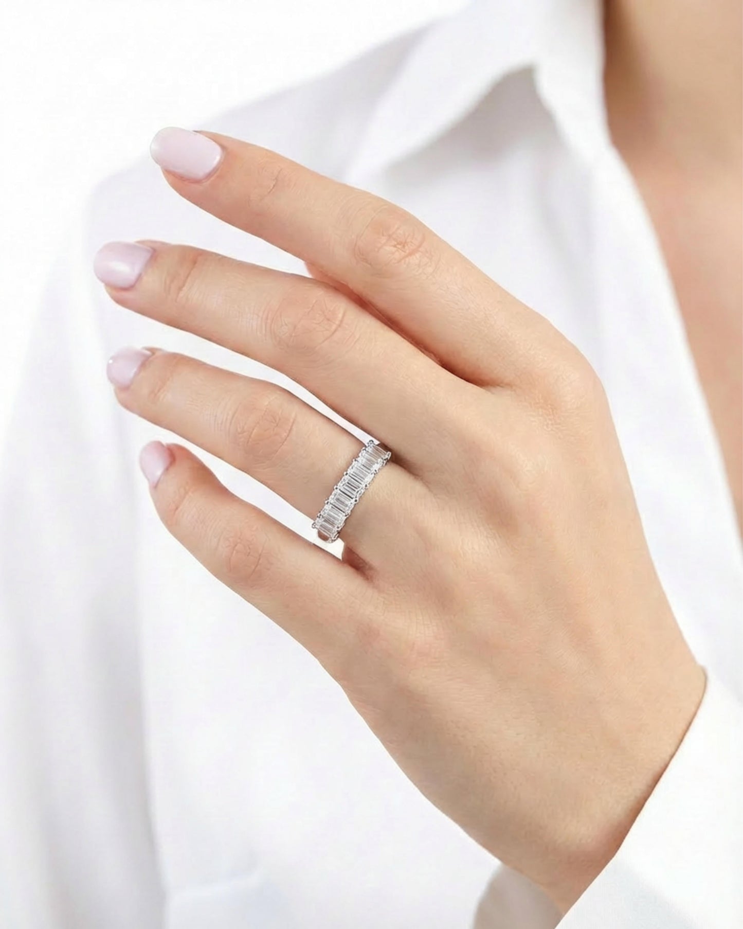 Astra Emerald Eternity Ring