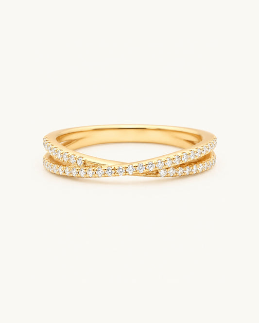 Lune Criss Cross Ring