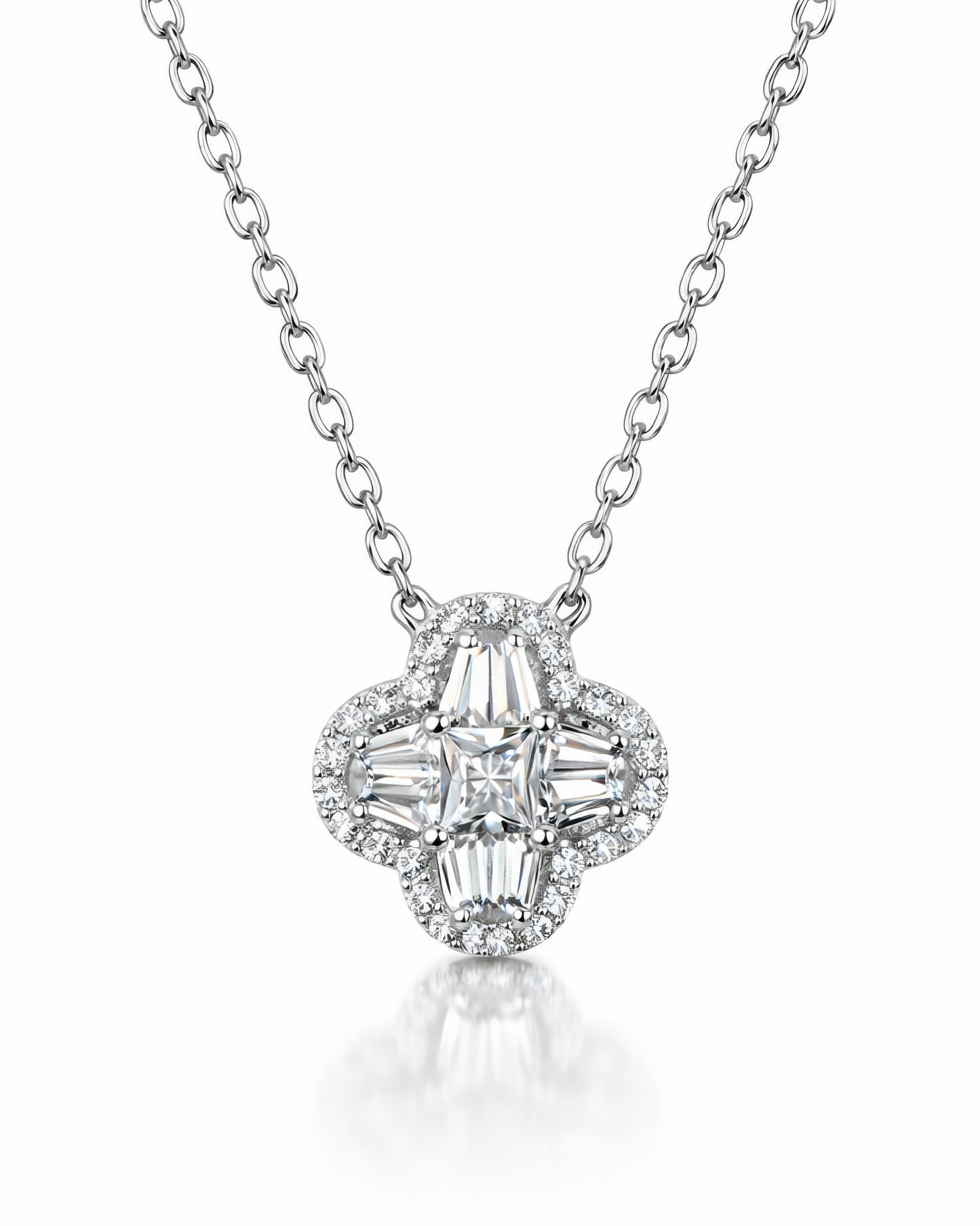 Crystal Clover Necklace