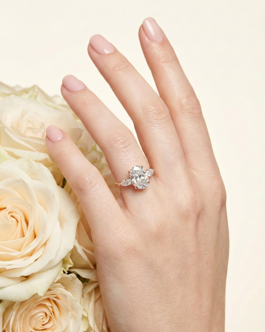 Lumière Trio 3-Stone Oval Ring 3.5ct