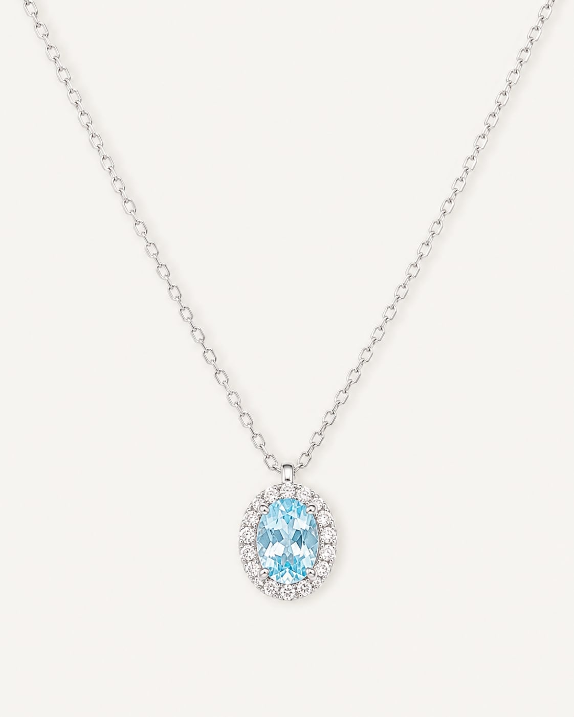 Aqua Halo Jewelry Set