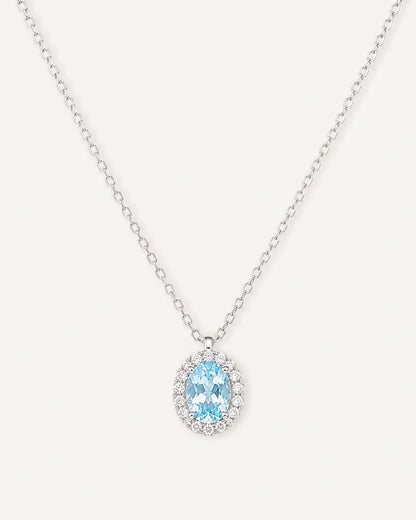 Aqua Halo Jewelry Set
