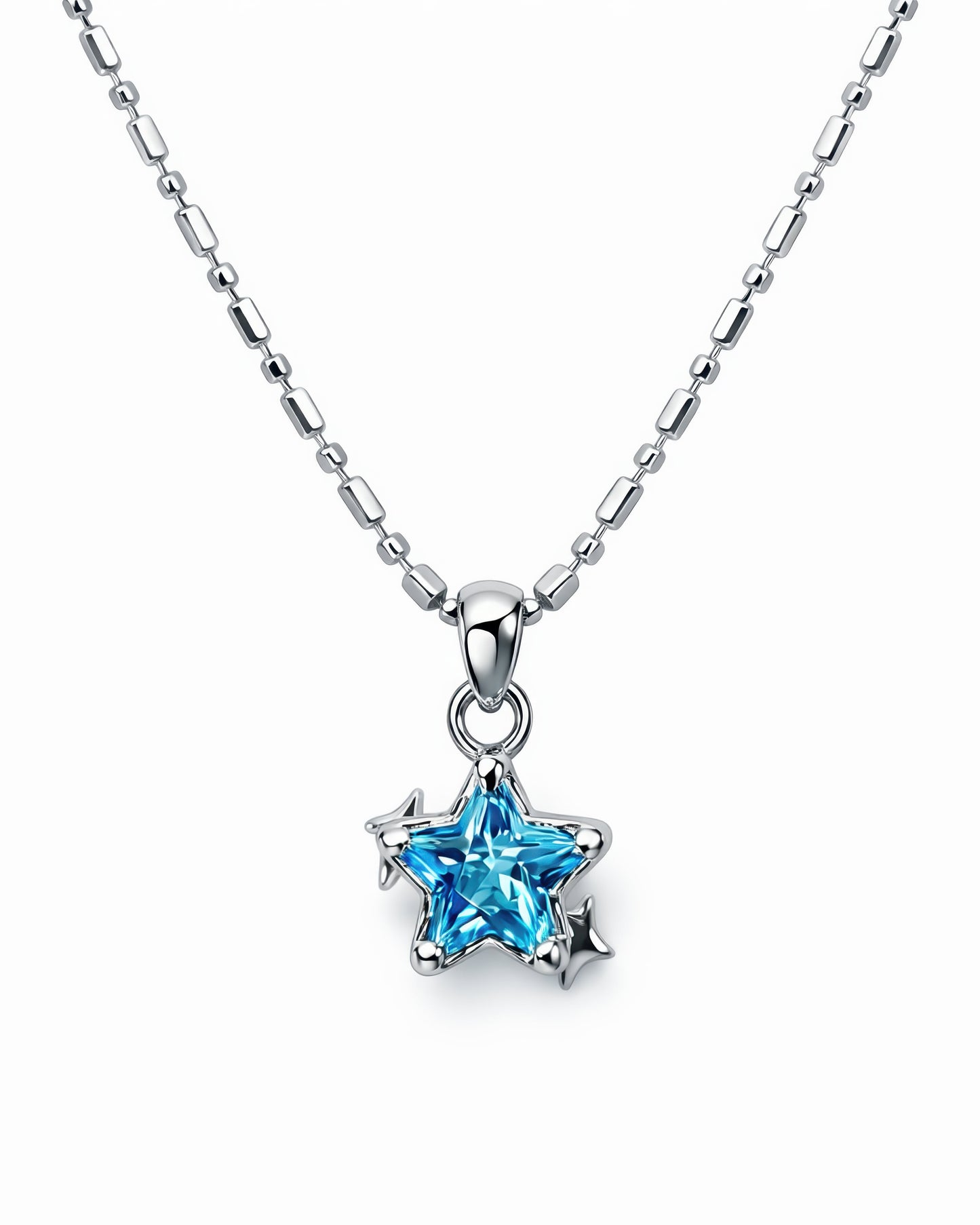 Blue Star Pendant Necklace