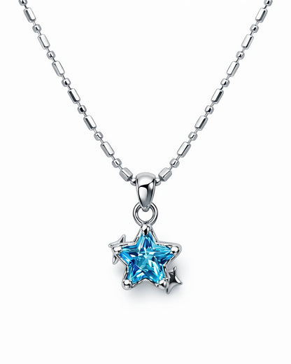 Blue Star Pendant Necklace