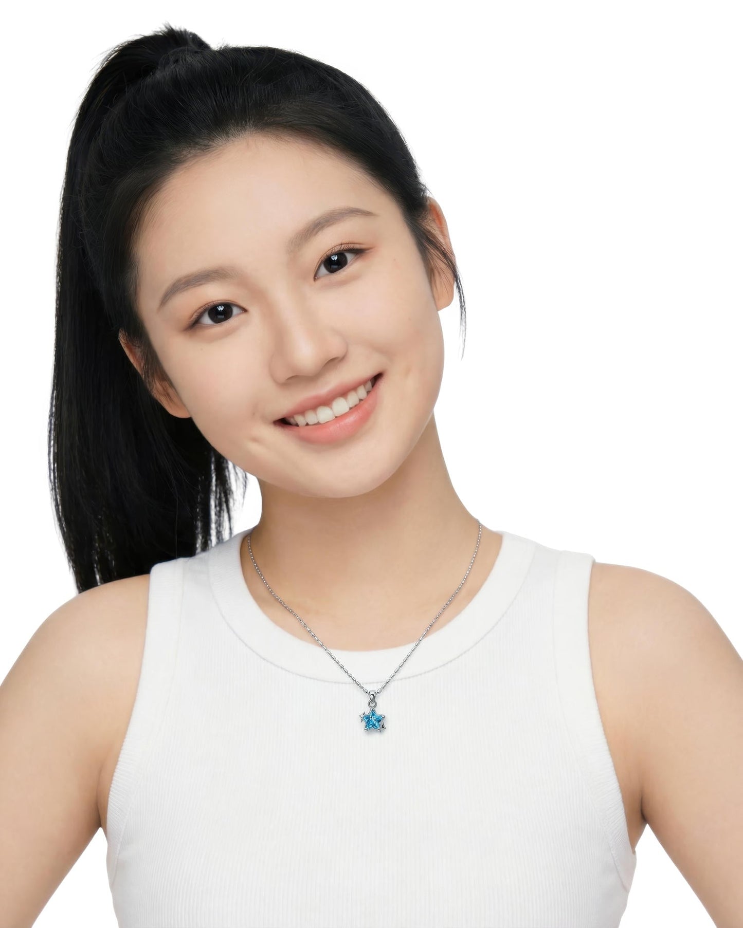 Blue Star Pendant Necklace
