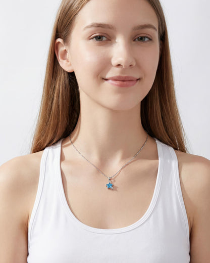 Blue Star Pendant Necklace