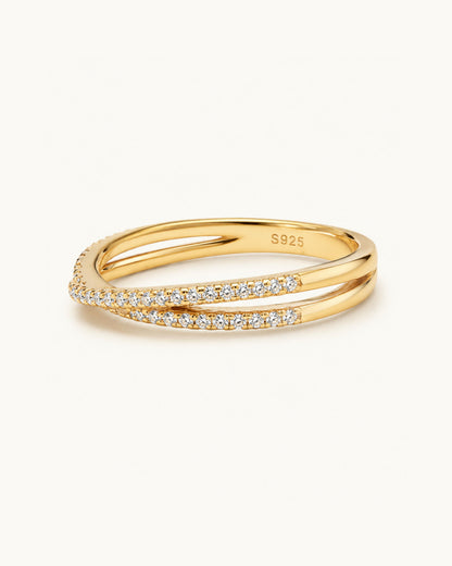 Lune Criss Cross Ring
