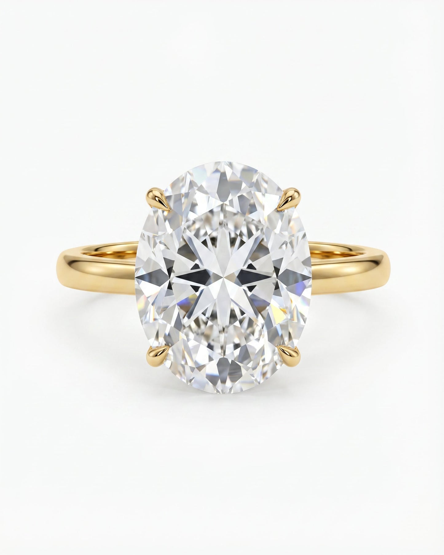 Lumina Solitaire Oval Ring