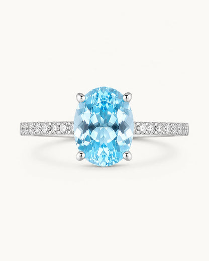 Aqua Halo Jewelry Set