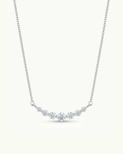 Amelie Graduated Diamond Smile Necklace