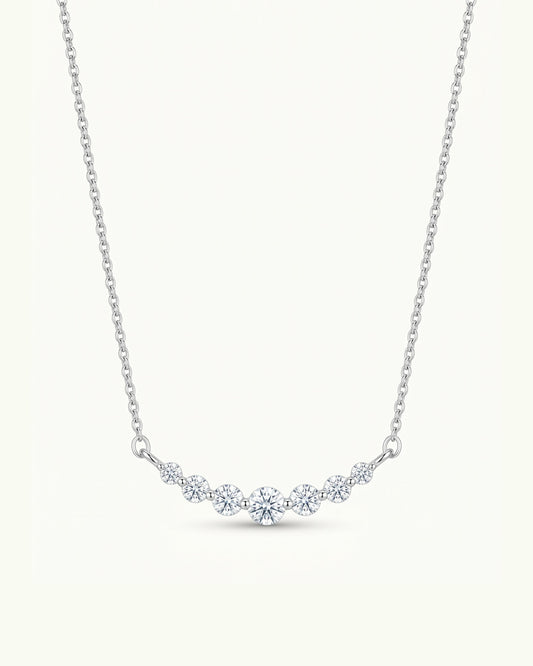 Amelie Graduated Diamond Smile Necklace