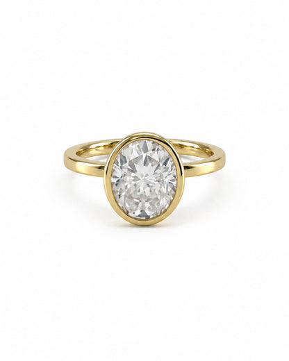 Celeste Bezel Oval Ring