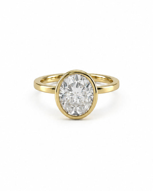 Celeste Bezel Oval Ring
