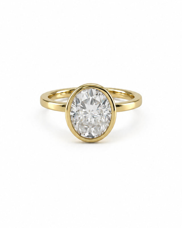 Celeste Bezel Oval Ring