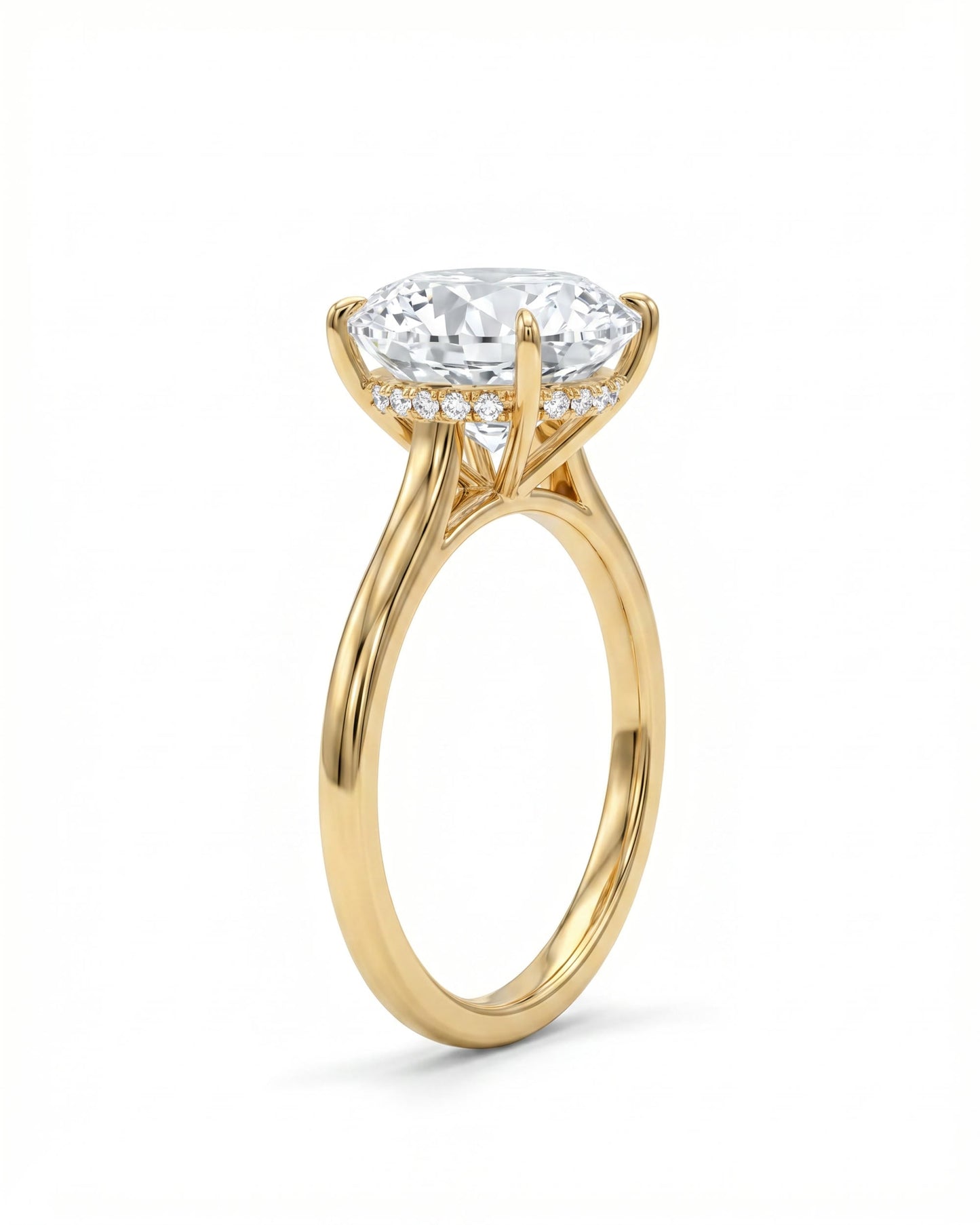 Lumina Solitaire Oval Ring