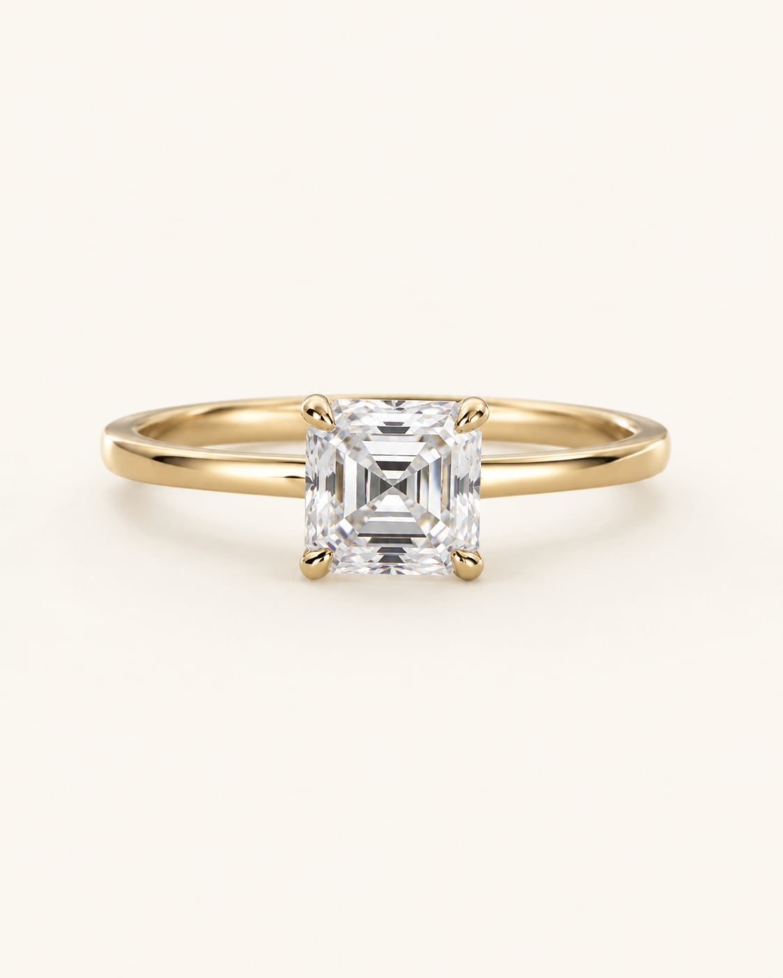 Lumina Solitaire Asscher Ring