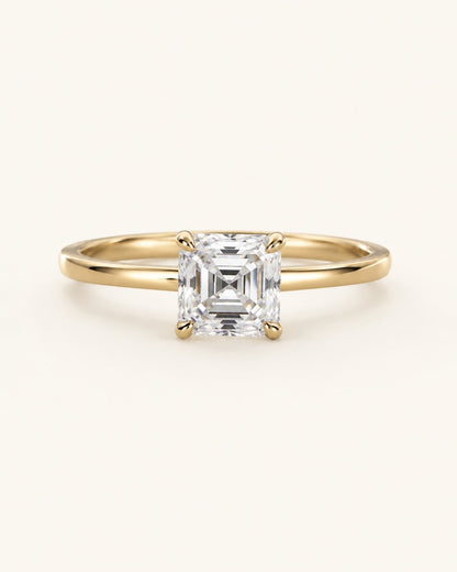 Lumina Solitaire Asscher Ring