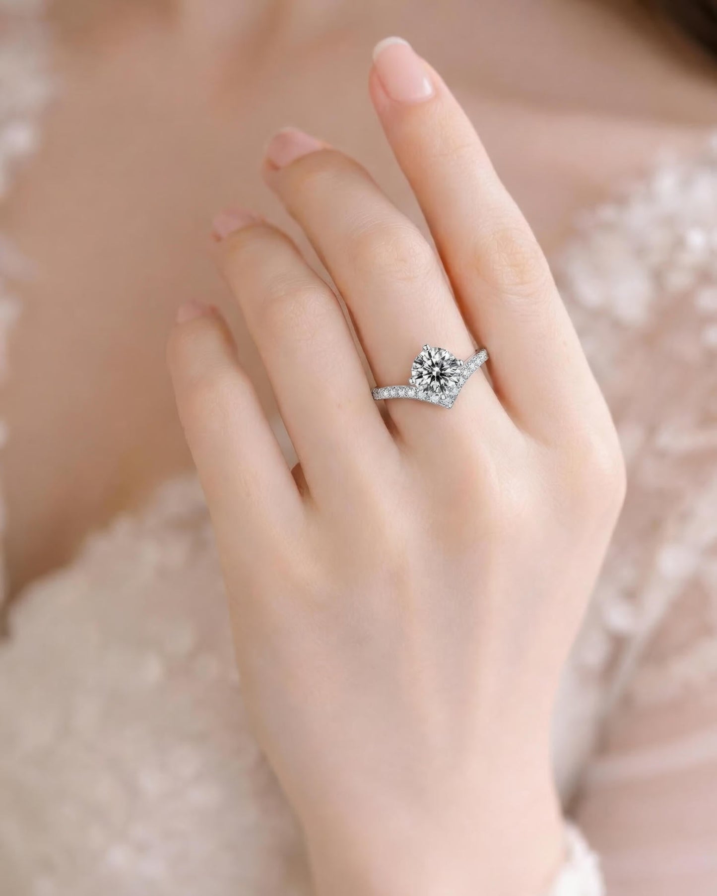 Celestia V-Crown Ring