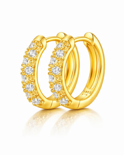 Nova Pavé Small Hoop Earrings