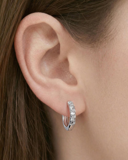 Nova Pavé Small Hoop Earrings