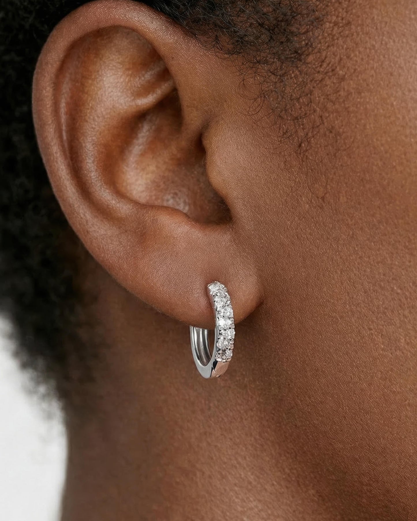 Nova Pavé Small Hoop Earrings