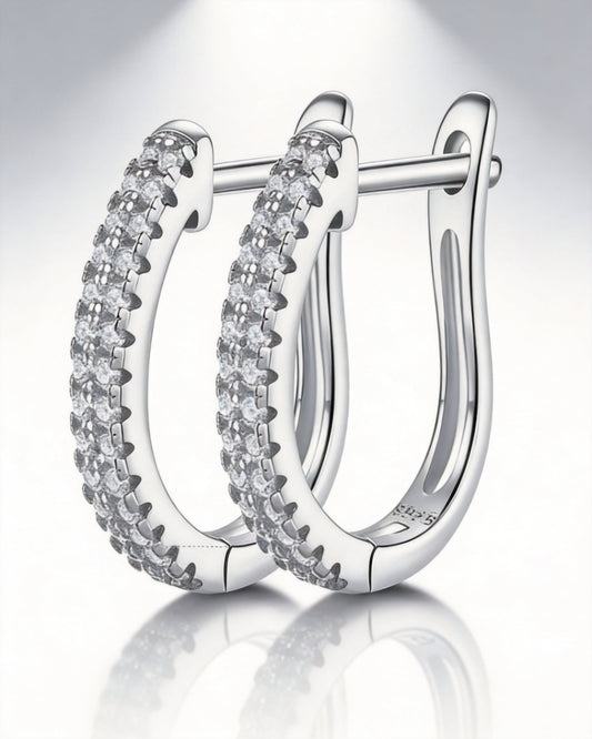 Orbit Pavé Hoop Earrings