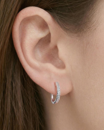 Orbit Pavé Hoop Earrings