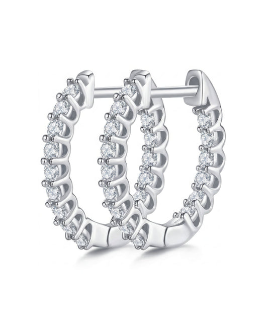Virelle Double Spark Small Hoops Earring