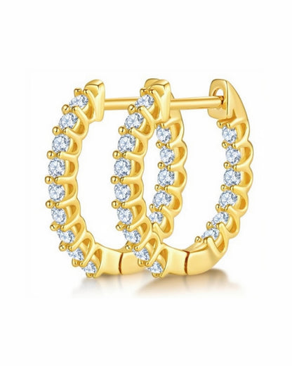 Virelle Double Spark Small Hoops Earring