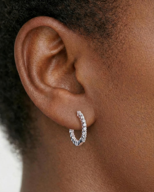 Virelle Double Spark Small Hoops Earring