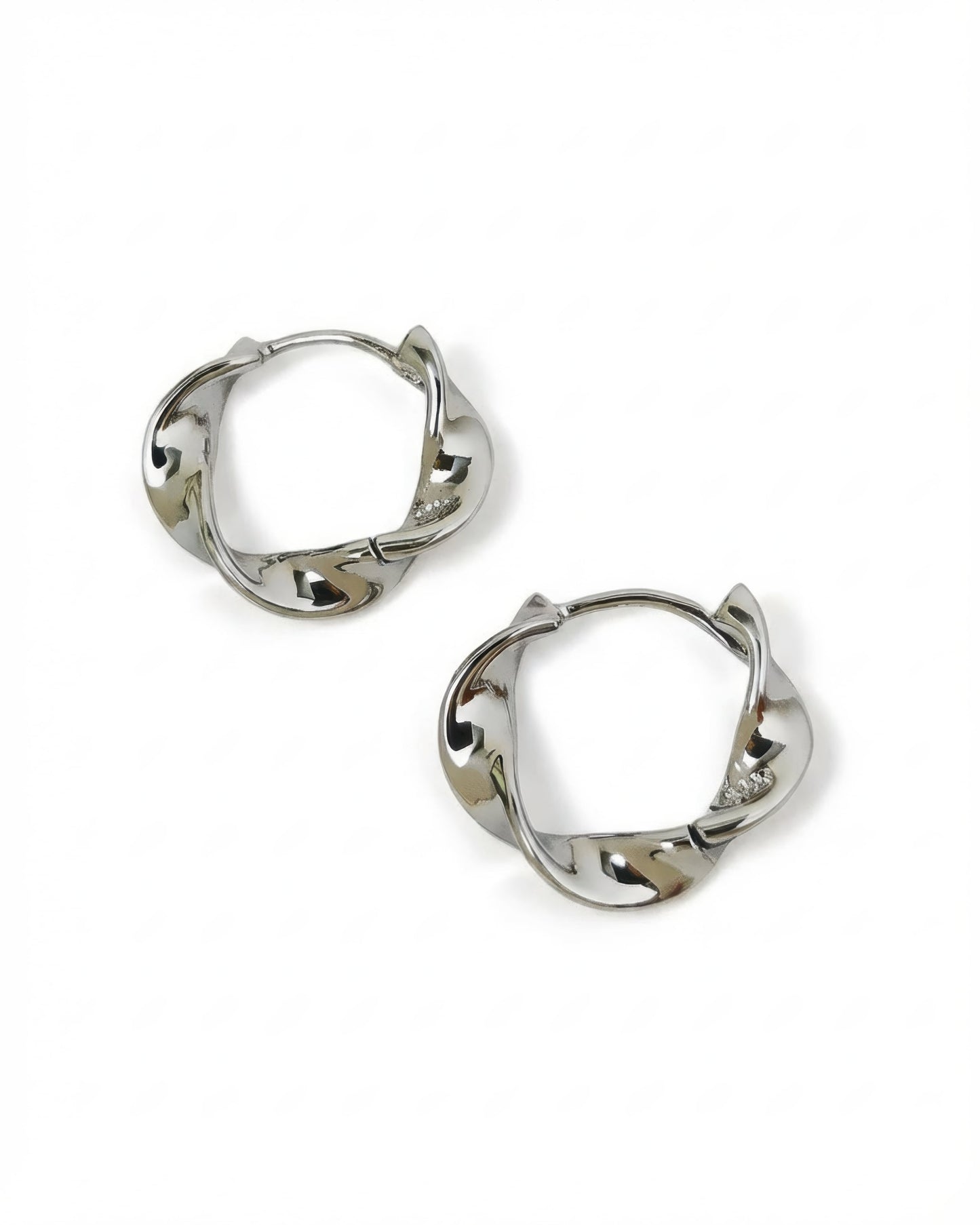 Velora Twist Huggie Hoop Earrings