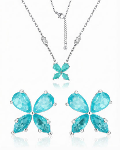 Azure Clover Neacklace