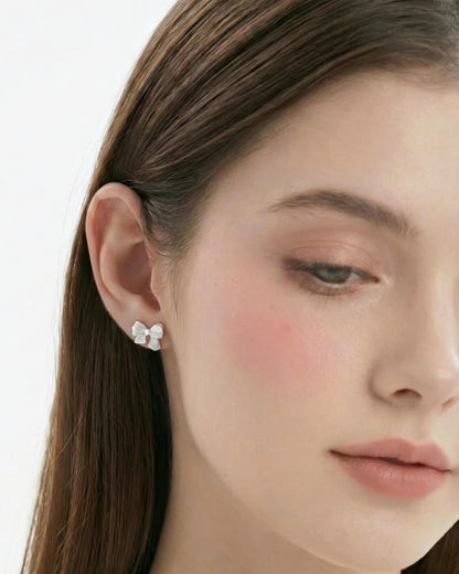 Sweet Bow Stud Earrings