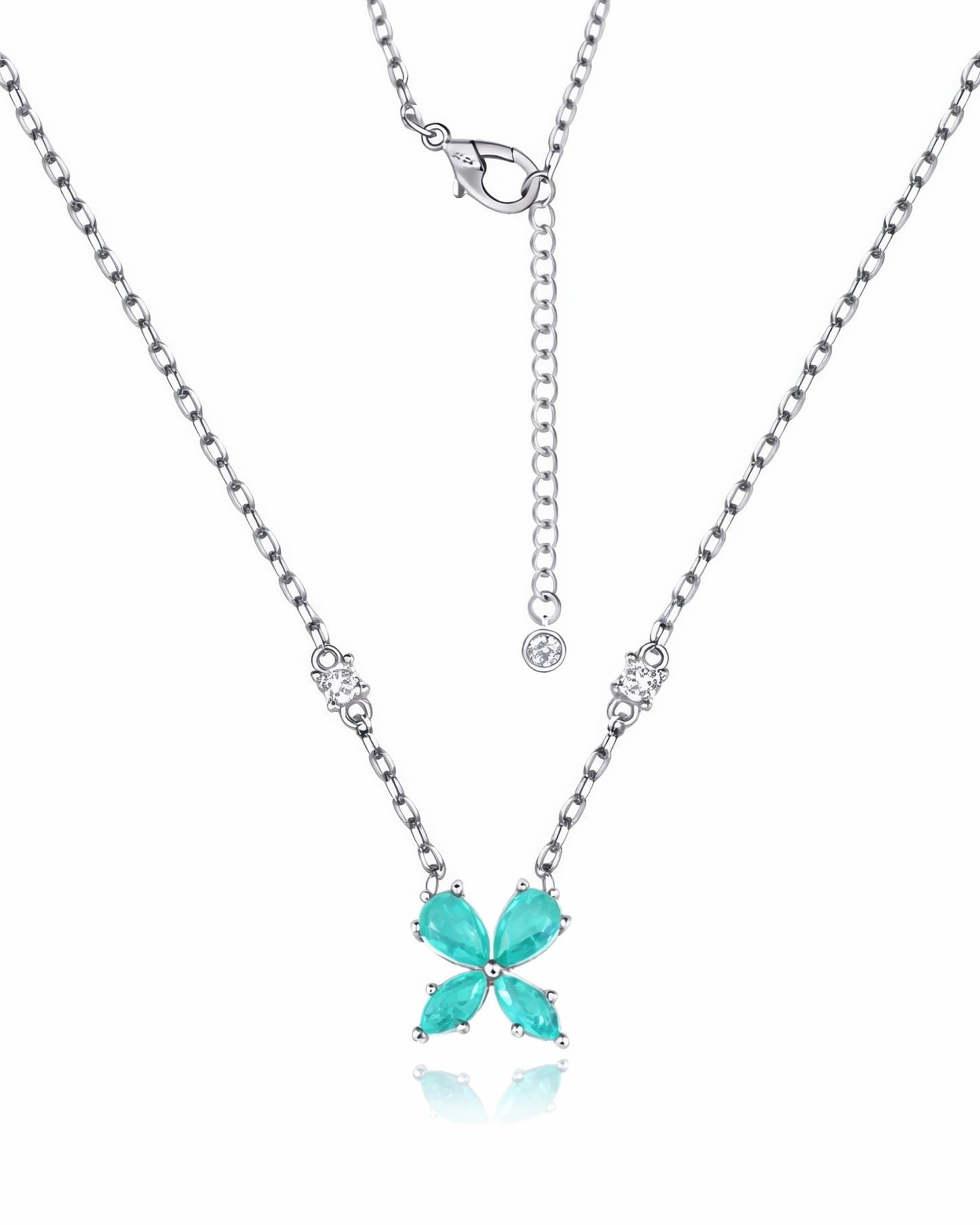 Azure Clover Neacklace